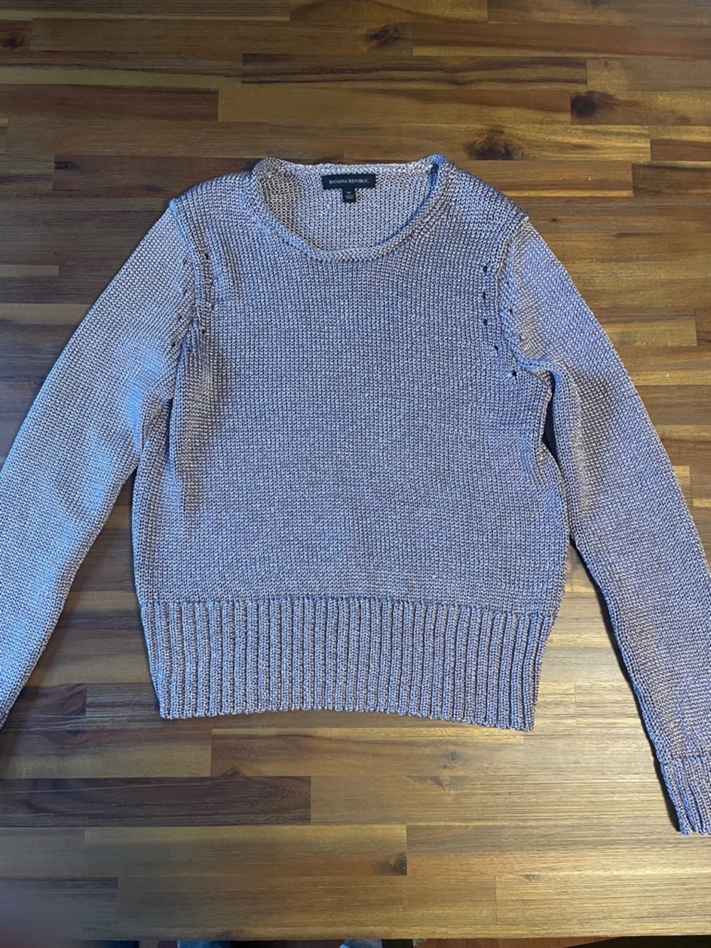 Banana Republic Lavender Crewneck Knit Sweater